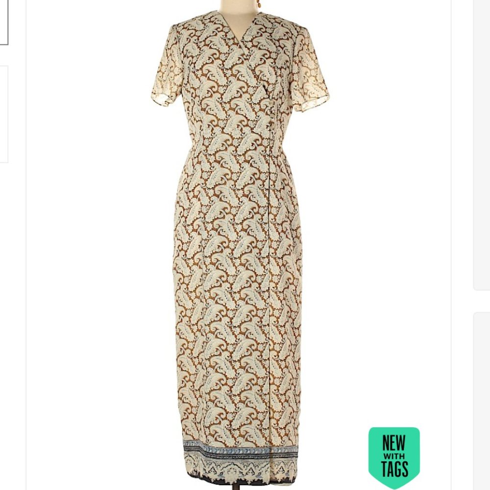 Never Worn Casual Corner Wrap Maxi Dress